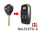 미국 Toyota Camry, Reiz Car 2+1 Button　업그레이드 키 쉘